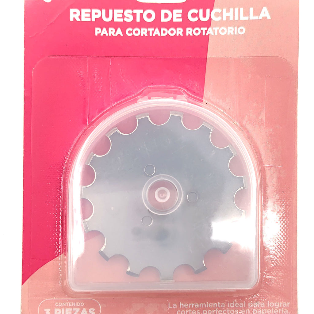 REPUESTO DE CUCHILLA PARA CORTADOR ROTATORIO - DISEÑO PUNTEADO