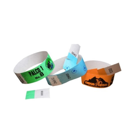 PULSERAS PROMOCIONALES DE PAPEL TYVEC