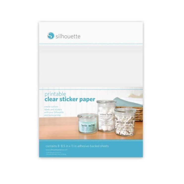 HOJAS PARA HACER ETIQUETAS TRANSPARENTES – 8.5” X 11”