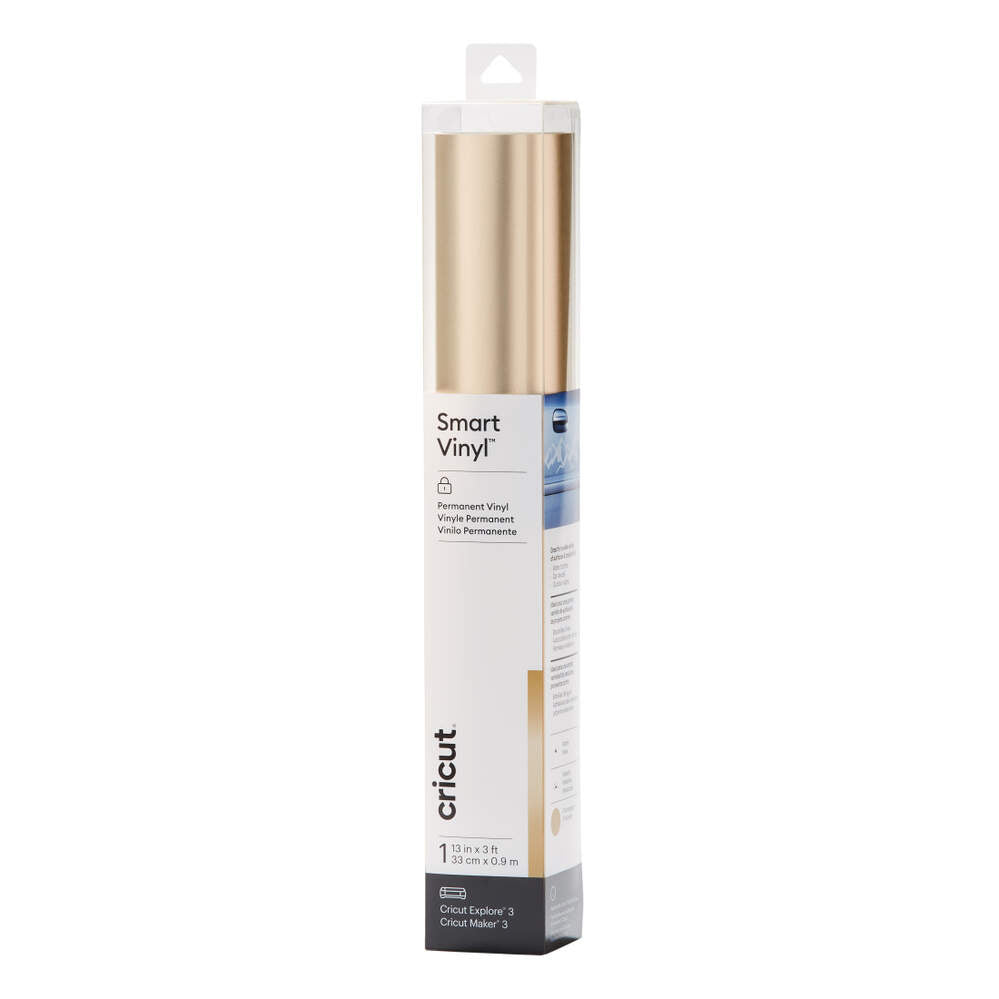 VINIL AUTOADHESIVO PERMANENTE SMART VINYL COLOR CHAMPÁN METALIZADO MATE 13" X 3'