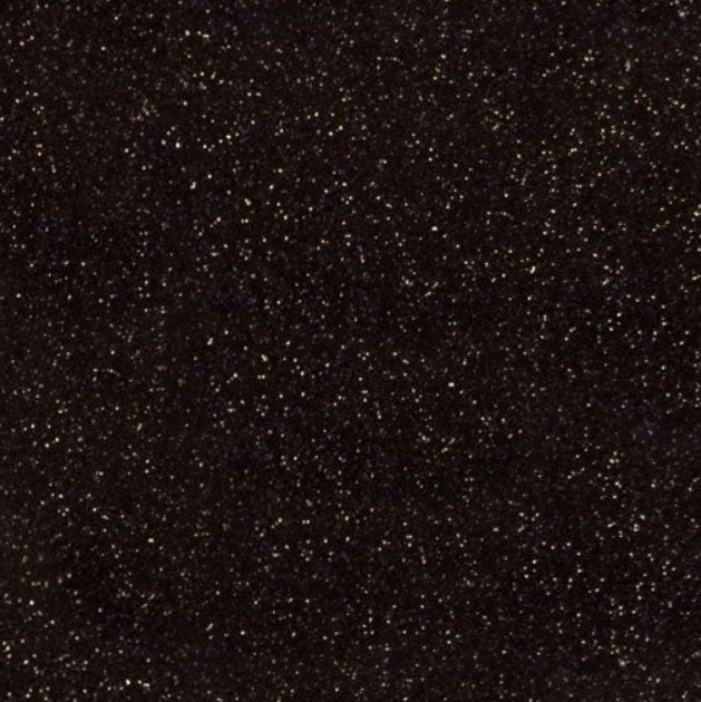 VINIL TEXTIL GLITTER BLACK 19"