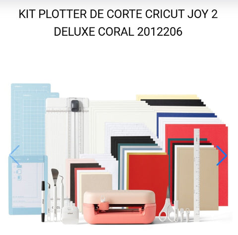 MAQUINA DE CORTE CRICUT EXPLORE 5 COLOR CORAL + PAQUETE ESENCIAL
