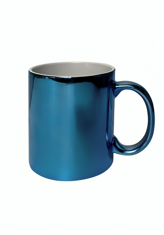 TAZA 11 OZ TIPO ESPEJO COLOR AZUL
