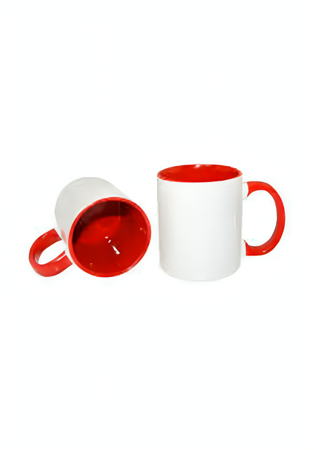 TAZA BLANCA-ROJA 11oz