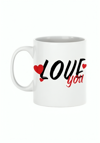 TAZA DE CERAMICA 11oz "I LOVE YOU"