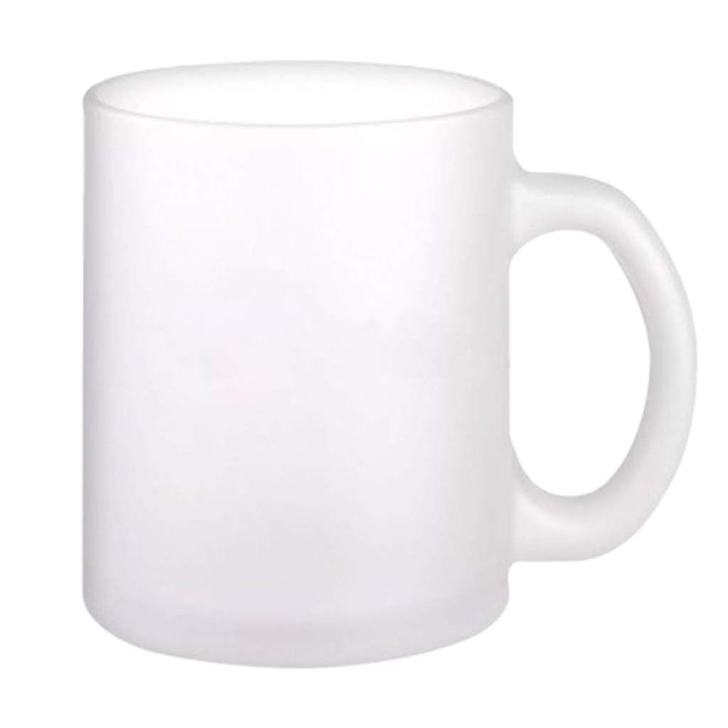 TAZA DE VIDRIO GLASEADO 11oz