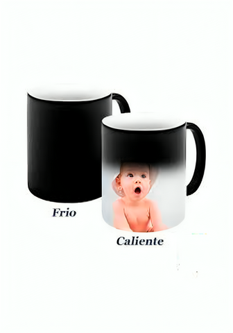 TAZA  MAGICA NEGRA SUBLIMACION 11 OZ