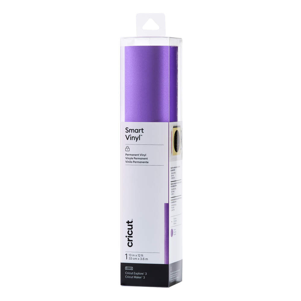 VINIL AUTOADHESIVO PERMANENTE SMART VINYL COLOR PURPURA BRILLANTE, 12’ X 13”