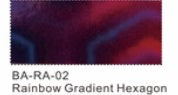 VINIL ADHESIVO LASER STONE COLOR RAINBOW GRADIENT HEXAGON, 61 CM X 50 M