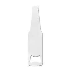 DESTAPADOR DE ACERO FORMA DE BOTELLA BLANCO