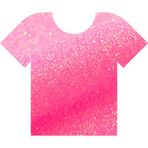 Siser Glitter Hot Pink, 30cm x 0,5mt, wärmeübertragbares Glitter-Vinyl für die individuelle Gestaltung von Stoffen, Kleidung und Accessoires, Bastelartikel, leicht zu schneiden