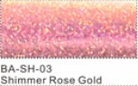 VINIL ADHESIVO LASER SHIMMER COLOR DORADO ROSA, 30.5 CM X 50 M