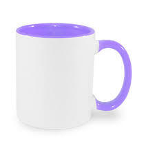 TAZA DE CERÁMICA 11oz CON INTERIOR MORADO