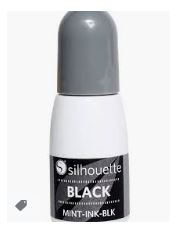 TINTA PARA SELLOS MINT SILHOUETTE - COLOR NEGRO 5ML